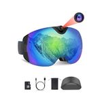 OhO Camera Ski Goggles, 4K Camera Snowboard Goggles with Adjusted View of Camera Recroding