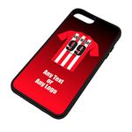 Personalised Gift - Sunderland iPhone 7/8 Case (Black, Football Club Design Theme) - Any Name/Message on Your Unique - Apple TPU - The Black Cats AFC