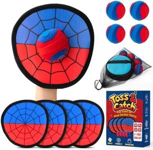 Toss and Catch Ball Game - Beginner Sticky Balls & Kids Baseball Training Glove Toy Paddle - 2026 Top Outdoor Game for Family Boys & Girls - Fun Birthday Gift Idea for 3 4 5 6 7 8 9 10 + Year Boys