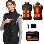 Heated Vest Women With Battery Pack Included 7.4V 16000mAh, Heated Jacket With 3 Heating Levels, Warm Heated Clothing