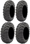 Full Set of ITP Mud Lite (6ply) 25x8-12 and 25x10-11 ATV Tires (4)