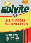 Solvite All Purpose Wallpaper Adhesive with Long-Lasting Results, Wallpaper Paste, Mixes in 20 seconds, Hangs up to 20 Rolls, 2x185g Sachets