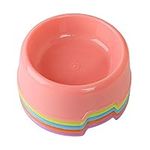 Loialpupy 5 pieces/set Plastic dog bowls, cats, puppies, hamsters, rabbits, pet bowls. Cat bowl for dry food, wet food, treats, water. random colour.