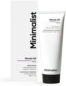 Minimalist Marula Oil 5% Face Moisturiser For Dry Skin With Hyaluronic Acid For Deep Nourishment & Hydration, For Men & Women 50 gm 1.7 Ounce (Pack of 1)