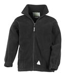 Kids full zip fleece black 4-6