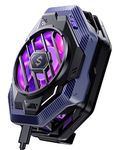 Black Shark Cell Phone Cooler Fun Cooler 3Pro, Cellphone Radiator with Sleep Timer/Fan Speed Settings for 2.63-3.46 inches iOS/Android Semiconductor Heatsink Cooling (Purple)