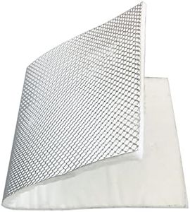 peastorm Exhaust Wrap Heat Shield Automotive Aluminum Material Muffler Wrap Insulation Armor, 12'' x 24'' silver