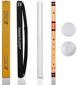 Punam Flutes C Natural Medium Left Hand Size 19.5 Inches