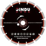 jinducore 10Inch Diamond Blade Utilizing Laser Welding Process of German Dr. Fritsch,Diamond Cutting Wheel for Cutting Reinforced Concrete, Marble, Granite, Masonry, Concret,Stone,Dry/Wet Cutting