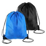 Sibba Drawstring Bags Travel Backpack 2 Pcs Portable Package Lightweight Sackpack Luggage Gear Draw String Back Bag Draw Rope Bag Fit Sports, Gym, Travel, Swimming, Beach