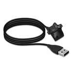 kwmobile USB Cable Charger Compatible with HONOR Band 5/4 / 3/3 Pro / 2/2 Pro Cable - Charging Cord for Smart Watch - Black