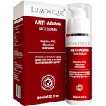 LUMOSIQUE® Anti Aging Face Serum for Targets Saggy Skin, Crow’s Feet, Fine lines & Wrinkles, Reduces Premature Ageing, Retain Moisture | For Men & Women | 30ml