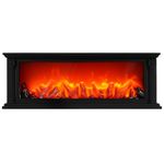 Metro Kreations Portable Tabletop Artificial LED Fireplace Beautiful Design –| New Portable Artificial Log Flame, (24 Inch)