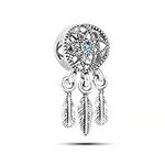 MiiFort Dreamcatcher Protective Charm for Bracelets and Necklaces Pendants Dream Catcher Charms for Women Infants