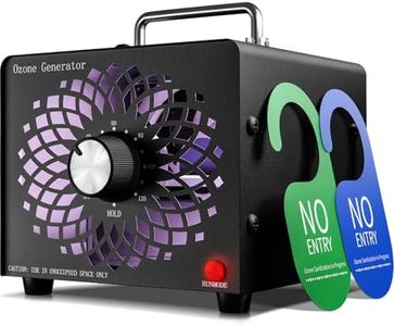 2026 Upgraded Ozone Generator, High Capacity Ozone Machine Odor Removal Up to 6000 Sq.Ft, for Car/Home/Smoke/Pet Odor, Black