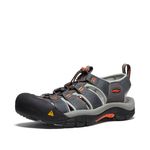 KEEN Men's Newport H2 Hiking Shoe, Magnet/Nasturtium, 11.5 M US