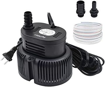 Pool Cover Pump Above Ground - Submersible Sump Pump, Swimming Water Removal Pumps, with Drainage Hose & 25 Feet Extra Long Power Cord, 850 GPH inGround, 3 Adapters