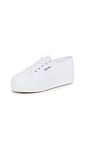 Superga Womens 2790 COTW Linea Up Down Platforms Sneakers White 10.5