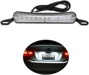 Anki HappiGo ANKIA Universal 12 LED License Plate Light Running Lamp Reverse Lights Tail Light Assembly for Car Trailer UTV ATV Truck RV Boat(White Light)