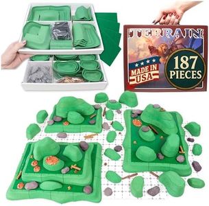 Dirt Cheap Dungeons Chimera Terrain Set - 187pc Modular Hills & Scatter for 1" Grid Battle Maps - 7 sq ft TTRPG Scenery for D&D, Daggerheart, Pathfinder