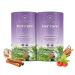 Wellbeing Nutrition Her Care Tea for PCOS PCOD | Herbal Tea for Women with Shatavari & Chasteberry for PMS Relief, Hormonal Imbalance & Regularize Menstrual Cycle (40 Pyramid Tea Bags)
