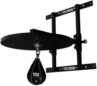 Title Complete Professional Adjustable Speed Bag Platform - Speed Bag Stand, Speed Bag Mount, Indoor Punching Bag Stand, Boxing Equipment, Speedbag Platform, Wall Mount Speed Bag, Boxing Bag Mount