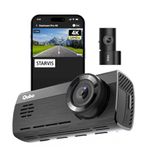 Qubo Car Dashcam Pro 4K with Sony STARVIS IMX415 Sensor | Hero Group | NightPulse Vision | Dual Channel: 8MP UHD+ Front (140°), 2MP FHD Rear | 3.2" LCD | Built-in GPS, Wi-Fi | App | Up to 1TB Storage