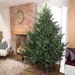 Premier 8ft 240cm Green Glenshee Spruce Artificial Christmas Tree PE and PVC Mix Natural Look