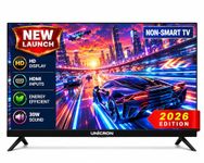 UNICRON TE 24 Inch Non SMART HD LED TV with 30W Sound Output, Premuim Slim Design Clear Display with HDMI & USB Ports, Ideal Use for Security, Office & Monitor