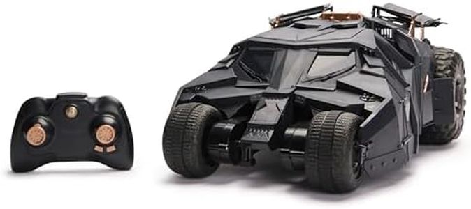 Batman, Official Batmobile Tumbler RC, 1:15 Scale, 85th Anniversary Limited Dark Knight Trilogy Edition, Official Batman Collectible Vehicle Kids Toys for Boys and Girls Ages 4 and Up