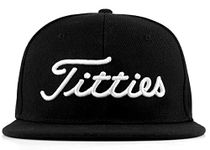 Power Caps Titties 3D Golf Hat Snapback Cap PGA Flat Bill Brim