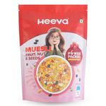 Heeva Muesli Fruit Nut & Seeds 450g | Power Packed Breakfast | India’s Best Muesli | Multigrain Breakfast Cereal