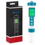 IONIX 7 in 1 PH/EC/ORP/S.G/Salinity/Temperature/TDS Meter, PH Meter, Water Testing Kit, Multi-Functional Pocket Meter for Water Testing with Electrode Replaceable for Swiming Pools, Aquarium