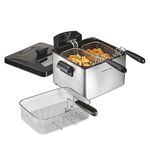 Hamilton Beach 35034 Deep-Deep Fryer Double, Silver, (13.2 CM (14.5 CM) - 10.5 CM)