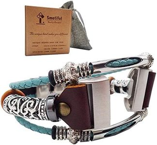 Smatiful Sleeve Bands with Paper Case and Carrying Bag for Boys, Adjustable Replacement Watch Band with Metal Clasp for Fitbit Brand Charge 3/4 HR Fitness, Teal Green Aqua