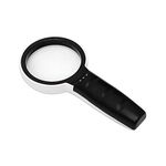 Electronic Spices Magnifier Glass DT7665 3LED High-Definition Optical Magnifier Glass for science projects and Researches Reading.