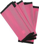 FunRiding Fly Boots for Horses Set of 4, Breathable Plastic Mesh Design Reduce Stomping, Hoof Damage and Leg Fatigue (Horse, Pink)