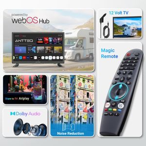 Antteq 32" Smart TV – HD LED Display, Streaming Apps