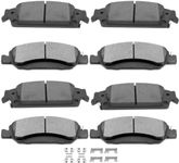 Ceramic Brake Pads Kits,SCITOO 8pcs Brakes Pads Set fit for Cadillac Escalade,Escalade ESV,for Chevy Silverado 1500,Suburban,Tahoe,for GMC Sierra 1500,Sierra 1500 Limited,Yukon,Yukon XL