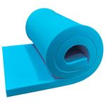 DURAFOAM High Density Blue Firm Foam Sheet For Upholstery, Cushions, Sofa, Beds, Seats, Campervans, Indoor/Outdoor Padding, DIY - DF190B - 80 x 20 x 3 inch (200 x 50 x 7.5cm)