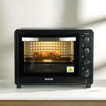 Borosil Pro 60L 2200W Convection Oven Toaster Griller | Grill, Bake, Toast, Rotisserie | 12 Heating Stage, Auto Shut Off | Pizza Oven, Cake Oven for Baking | 2 years Warranty
