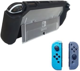 LEPEYMDA Protective Case for Switch OLED 2021, Anti-Scratch and Drop-Resistant Bling Soft TPU Joycon Case and Switch OLED TPU Protective Case