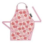 Urban Infant Little Helper Kids Apron – Pocket and Adjustable Strap - Cooking Baking Crafts Art Gardening - Toddler Children Boys and Girls - Machine Washable - Poppies