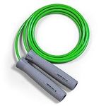 Hererope Adjustable Jump ropes for Fitness，1/4lb Weighted Jump Rope for Men & Women, Skipping Rope with Comfortable & Ergonomic Grip, Built for Cardio, Gym & Home Workouts, Boxing, Crossfit Exercise (Green, ‎9'8" (User Height 6'2" +))