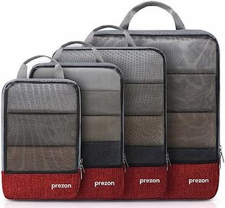 Prezon Cubo de embalaje comprimible para organizar tu equipaje de viaje, cubo de compresión, juego de bolsas y organizador de equipaje para mochila y maleta