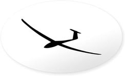 CafePress Black Glider Logo Sailpla