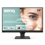 BenQ GW2490 24" 1920x1080p FHD IPS Monitor| 100Hz|99% sRGB|Eye-careU|Dual HDMI|Display Port|Bezel-Less|Eyesafe|VESA MediaSync|B.I.|Low Blue Light+| Speakers|VESA Wall mountable(Black)