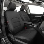 EKR Camry Car Seat Covers for Toyota Camry Hybrid LE,Hybrid SE 2018 2019 2020 2021 2022 2023 2024,Leather Car Seat Cover Full Set for Trucks SUV-Faux Leather(Black)