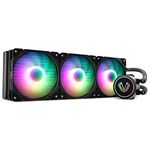 Vetroo V360 Addressable RGB and PWM AIO CPU Liquid Cooler, 360mm Radiator, ARGB Pump CPU Water Cooling Cooler with Contrller for AMD AM4 Ryzen/Intel LGA1200/115X