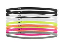 Nike Skinny Headbands (8 Pack) - Unisex - Black/White/'Neon/Orange/Pink/Grey